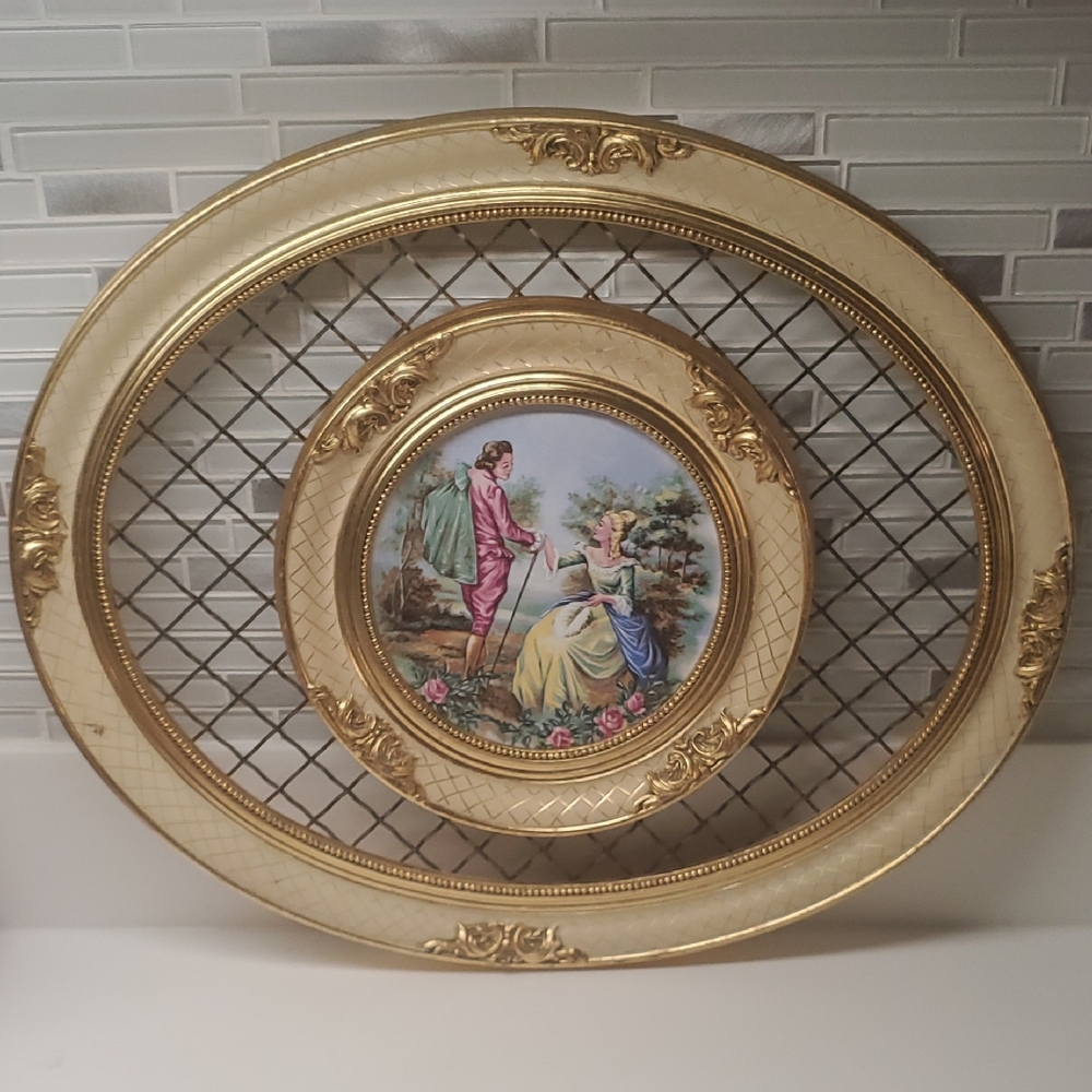Vintage S.P SOLOMONS 14 X 16in Decorative Wall Plaque.